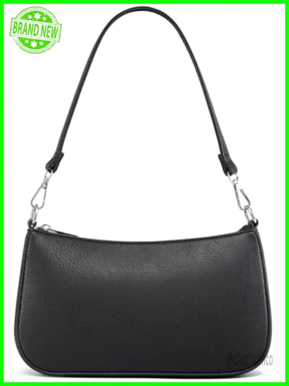 PU Leather Hobo Shoulder Bag Removable Strap Crossbody Purse